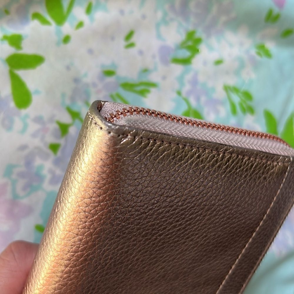 Ted Baker Zip Around Pebbled Leather - Rose Gold - Picture 9 of 10